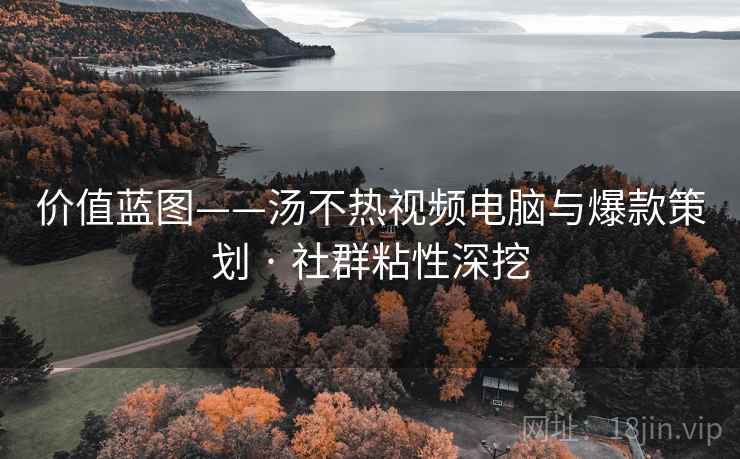 价值蓝图——汤不热视频电脑与爆款策划 · 社群粘性深挖 价值蓝图——汤不热视频电脑与爆款策划 · 社群粘性深挖